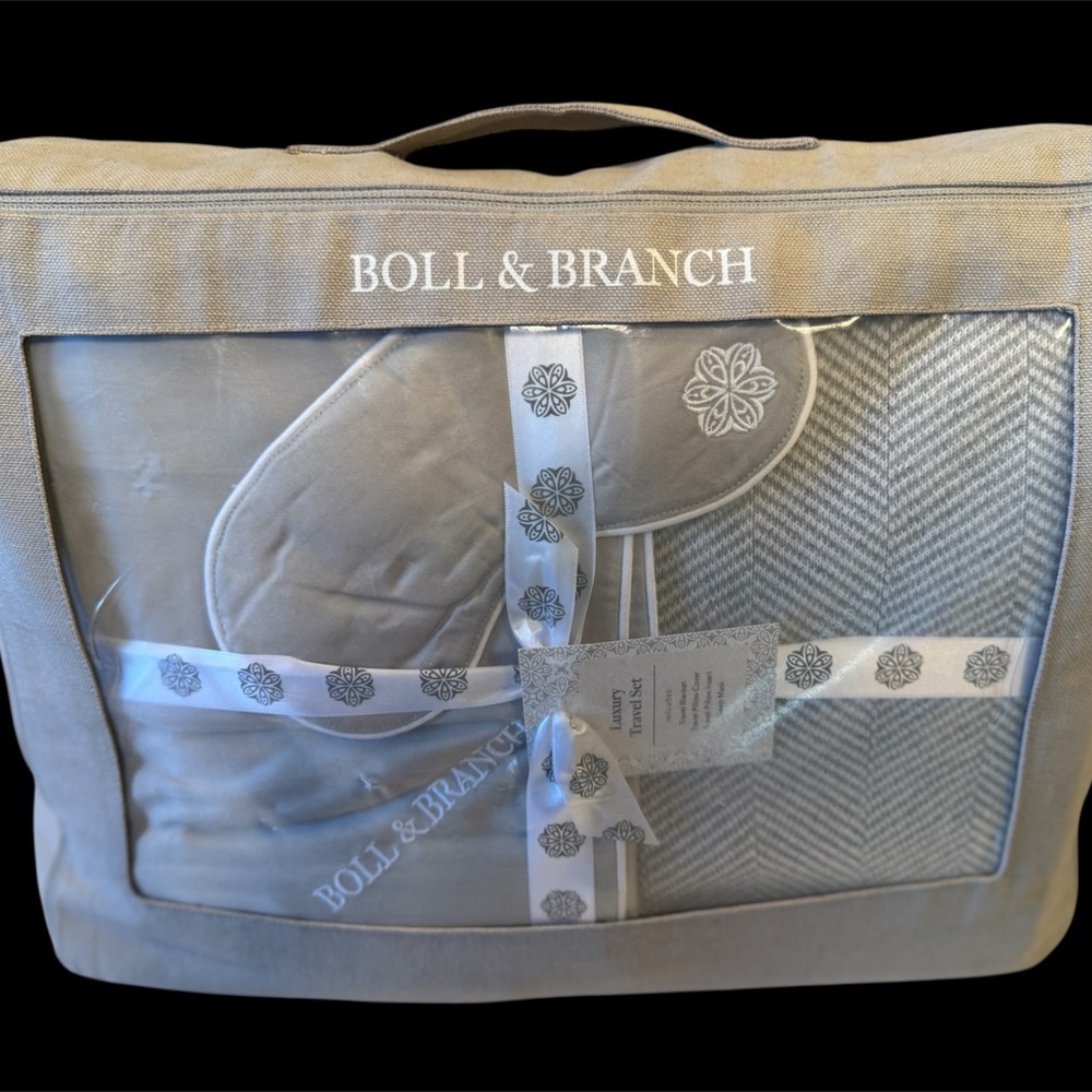 Boll & Branch Gray Scarf Set